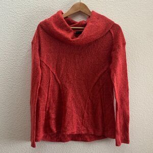 Sanctuary Knit Turtleneck Pullover Sweater Red Orange Small / Medium Anthro